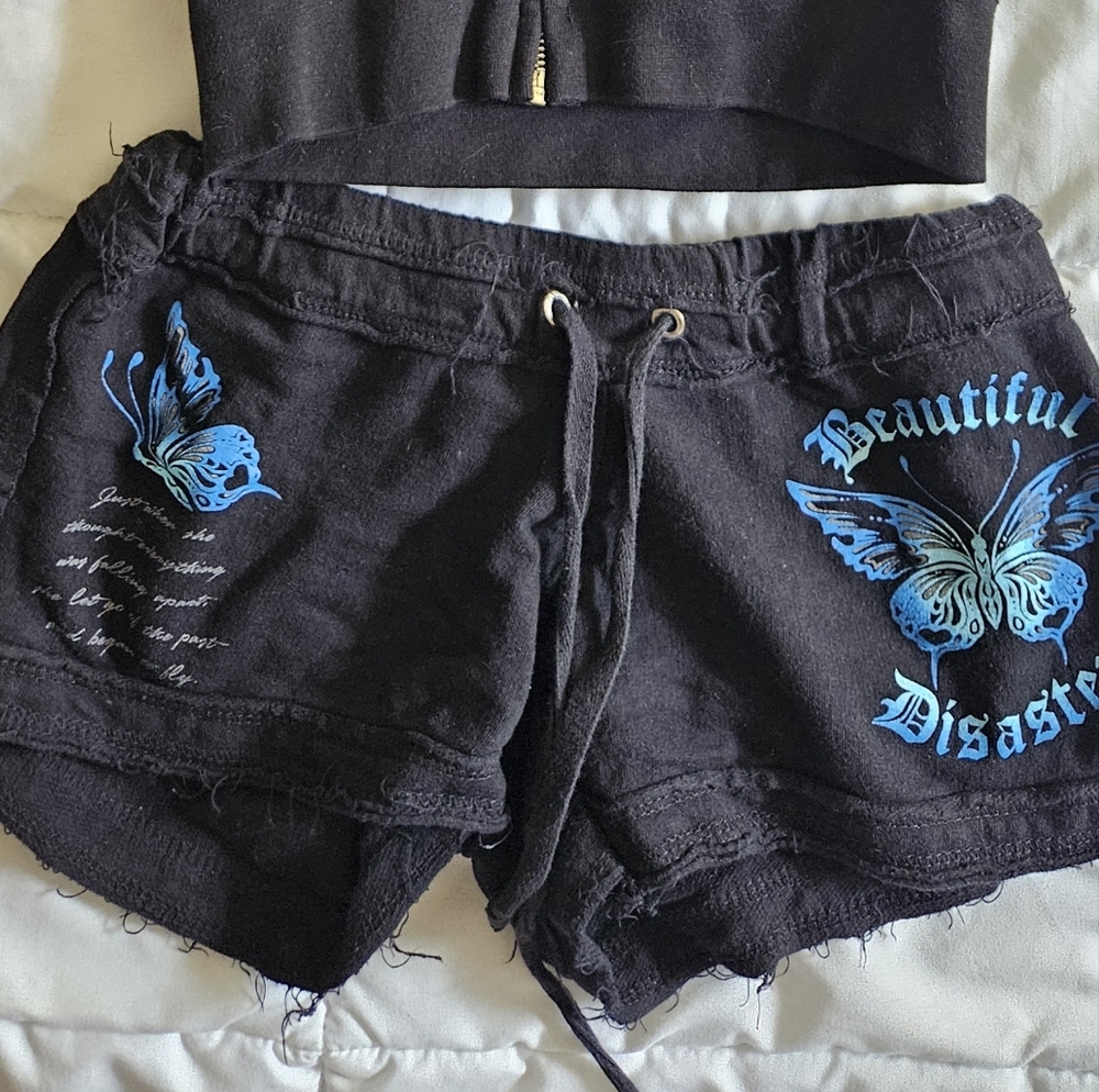 Beautiful Disaster Butterfly Shorts